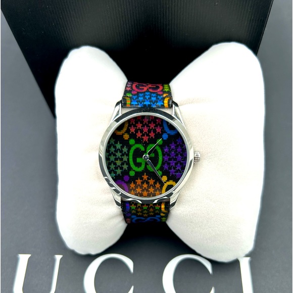 Gucci Other - Unisex Gucci psychedelic timeless GG 38 mm watch made in Italy